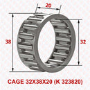 Abdul Traders YFB K 323820 needle cage assembly for 32x38x20 mm industrial machinery applications
