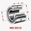Abdul Traders NKI 05/12 YFB needle roller bearing with IR machined inner ring for industrial precision machinery