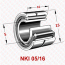 Abdul Traders YFB NKI 05/16 needle roller bearing with IR inner ring for heavy-duty industrial precision machinery