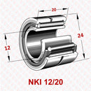 Abdul Traders NKI 12/20 YFB needle roller bearing with IR machined inner ring for heavy-duty industrial precision
