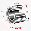 Abdul Traders NKI 25/20 YFB needle roller bearing with IR machined inner ring for heavy-duty industrial machinery