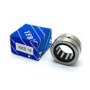 Abdul Traders YFB NKS 18 needle roller bearing without inner ring, featuring a metallic finish and blue product box.