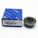 Abdul Traders YFB RAX 715 needle roller bearing with its blue branded packaging box for industrial machinery