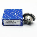 Abdul Traders YFB RAX 720 needle roller bearing with its blue branded packaging box for industrial machinery