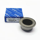 Abdul Traders RAXF 730 needle roller bearing with metal cage and matching blue YFB branded packaging box