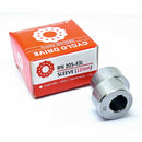 Abdul Traders RN 205-43L sleeve, a 12mm cylindrical roller bearing with a silver metal finish and a keyway.
