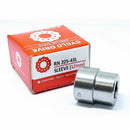 Abdul Traders RN205-43L sleeve bearing, 12mm inner diameter, cylindrical roller bearing, metal construction.