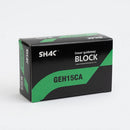 Abdul Traders SHAC GEH 15 CA linear guideway block, long body, compact design for high load capacity and rigidity.