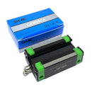 Abdul Traders SHAC QEH 20CA linear guide block with green end caps and blue product box on a white background