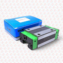 Abdul Traders SHAC QHH 20CA linear guide block with green end caps and metal body in original blue packaging box