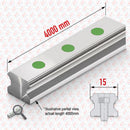Abdul Traders SHAC GHR 15-4000 precision linear guide rail for CNC automation with 4000mm length and mounting holes