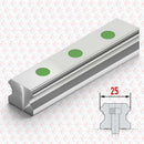 Abdul Traders SHAC GHR 25-4000 linear guide rail with precision-ground steel surface and mounting holes for CNC machines.