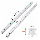 Abdul Traders SHAC GER 15-40000 4000mm linear guide rail with mounting hole dimensions for CNC automation systems.