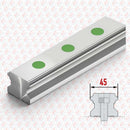 Abdul Traders SHAC GHR 45-4000 linear guide rail with precision ground steel surface and mounting holes