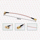Abdul Traders SMA-SMA laser fiber machine sensor cable, 150mm length with PTFE shielding for precision connectivity.