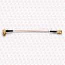 Abdul Traders SMA-SMA laser fiber sensor cable with gold connectors and 150mm PTFE insulated wire