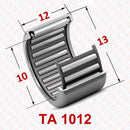 Abdul Traders YFB TA 1012 drawn cup needle roller bearing with technical dimension labels for industrial machinery