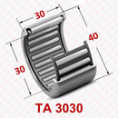 Abdul Traders TA 3030 YFB drawn cup needle roller bearing with technical dimension markings for industrial machinery