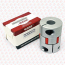 Abdul Traders WERB flexible CNC shaft coupling D40-55-15-12 with red dampening element and box