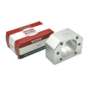 Abdul Traders WERB DSG 32H silver metal nut support housing for 32 mm CNC ball screw nuts.