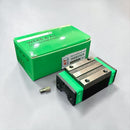 Abdul Traders WERB HGH 15CA linear guide block for 15mm CNC rails, standard load carriage with green accents.
