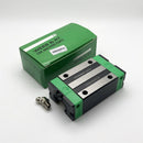 Abdul Traders WERB HGH 20CA linear guide block, black and green, for 20mm CNC rails. Includes grease fitting.