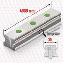 Abdul Traders WERB HGR 30-4000 linear guide rail, 30mm wide, 4000mm long steel component for CNC machinery.