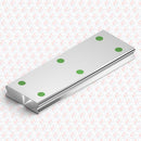 Abdul Traders WERB MGWR 9-1000 miniature linear guide rail, 9mm wide precision steel rail for CNC and automation.
