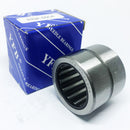 Abdul Traders YFB RNA 69/22 needle roller bearing without inner ring, featuring metallic finish and blue branded box.