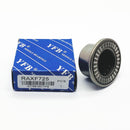 Abdul Traders YFB RAXF 725 needle roller bearing with its blue and white branded packaging box