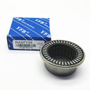 Abdul Traders YFB RAXF 735 needle roller bearing with its blue branded packaging box for industrial machinery