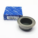 Abdul Traders YFB RAXF 740 needle roller bearing with its blue branded packaging box on a white background