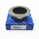 Abdul Traders YFB RAXF 745 needle roller bearing on its blue branded packaging box for industrial machinery