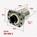 Abdul Traders SFU 4010-4 standard ball nut, 40mm diameter, 10mm lead, flanged steel construction for CNC machines.