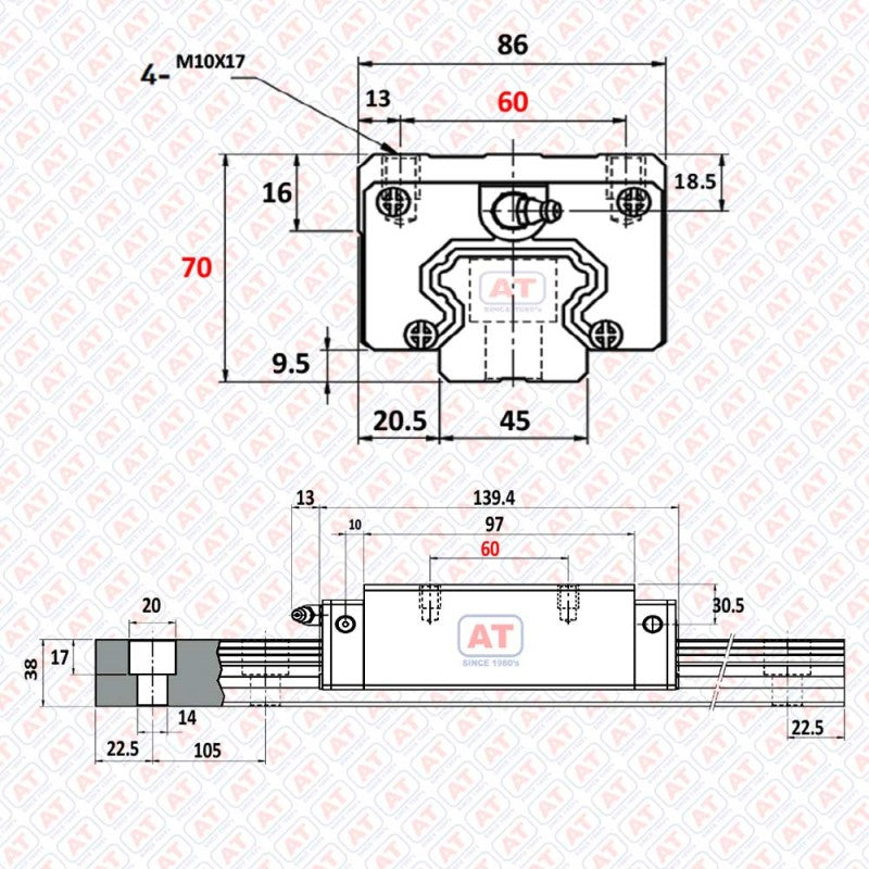 HGH 45CA WERB - HGH Series , Linear Guide Blocks , CNC Linear Guideways | WERB | Abdul Traders