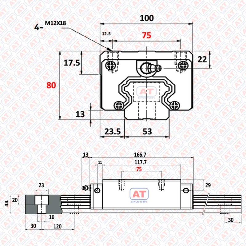 HGH 55CA WERB - HGH Series , Linear Guide Blocks , CNC Linear Guideways | WERB | Abdul Traders