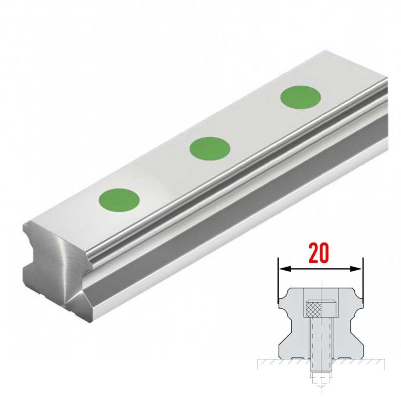 GHR 20 (HGR 20) - HGR Series , Linear Guide Rails , CNC Linear Guideways | SHAC | Abdul Traders