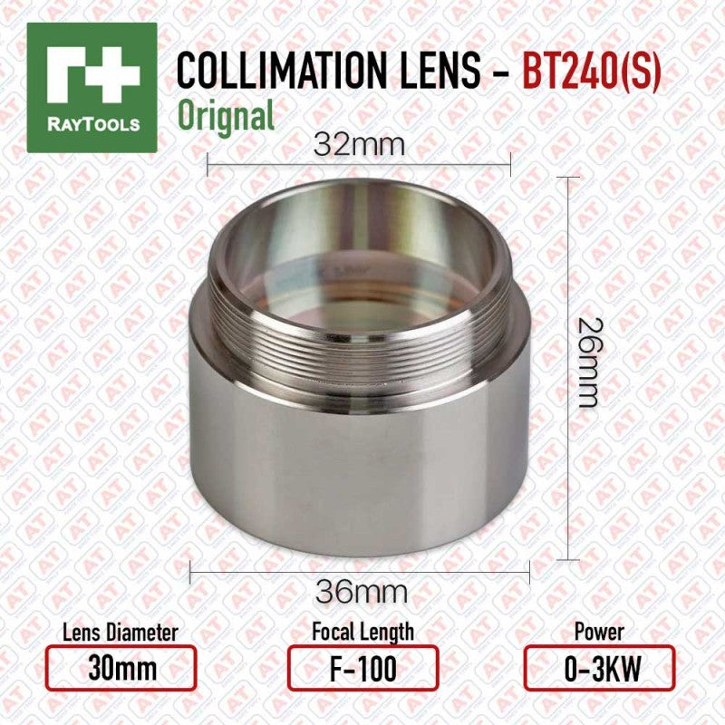 BT240S | Collimation Lens Assembly | D30xF100 | 120A60022A | Raytools