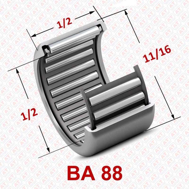 BA 0088 (SCE 88) - BA Series , Drawn Cup Bearings , Needle Roller Bearings | YFB | Abdul Traders