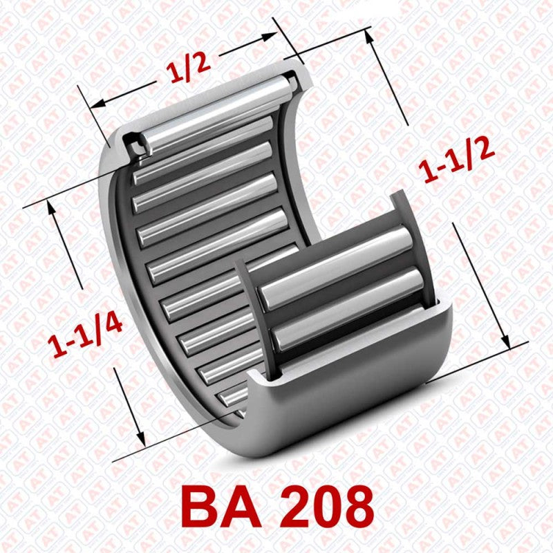 BA 0208 (SCE 208) - BA Series , Drawn Cup Bearings , Needle Roller Bearings | YFB | Abdul Traders