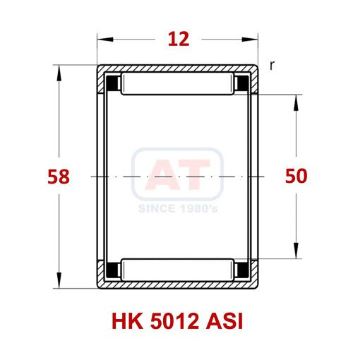 HK 5012 ASI - HK Series , Drawn Cup Bearings , Needle Roller Bearings | YFB | Abdul Traders