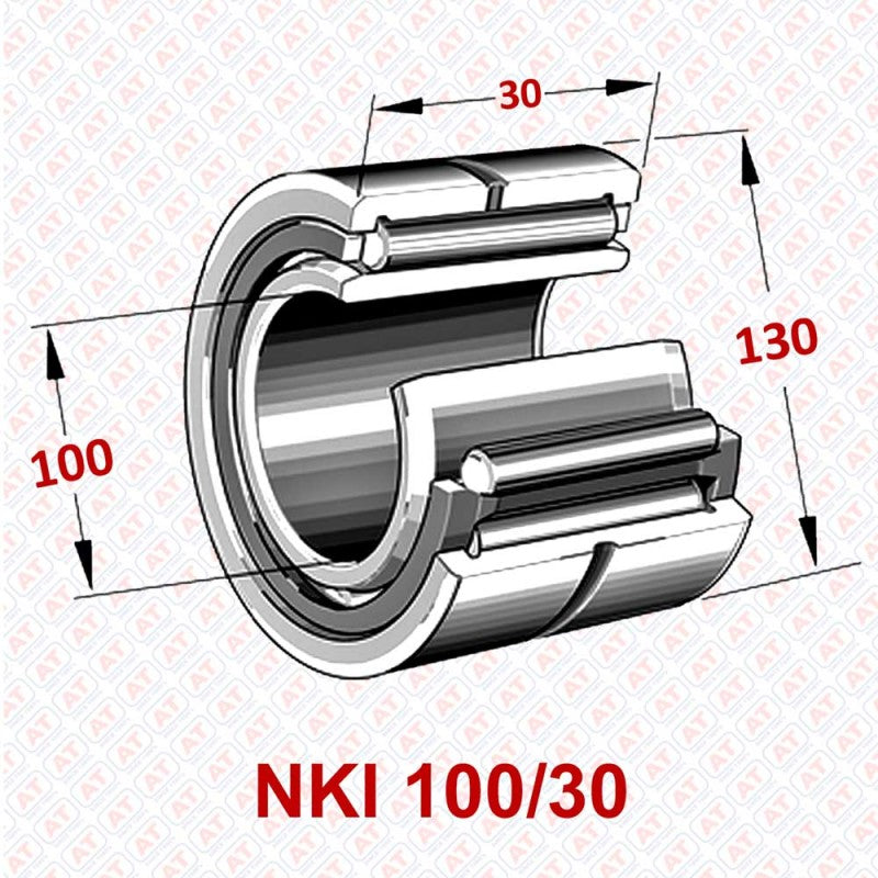 NKI 100/30 - NKI Series , Without IR Machined Bearings , Needle Roller Bearings | YFB | Abdul Traders