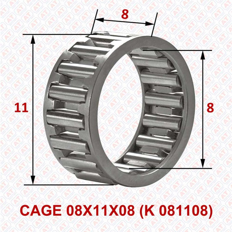 CAGE 08X11X08 (K 081108) - K Series , Needle Cage Assembly , Needle Roller Bearings | YFB | Abdul Traders