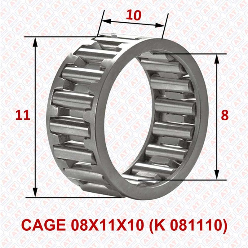 CAGE 08X11X10 (K 081110) - K Series , Needle Cage Assembly , Needle Roller Bearings | YFB | Abdul Traders