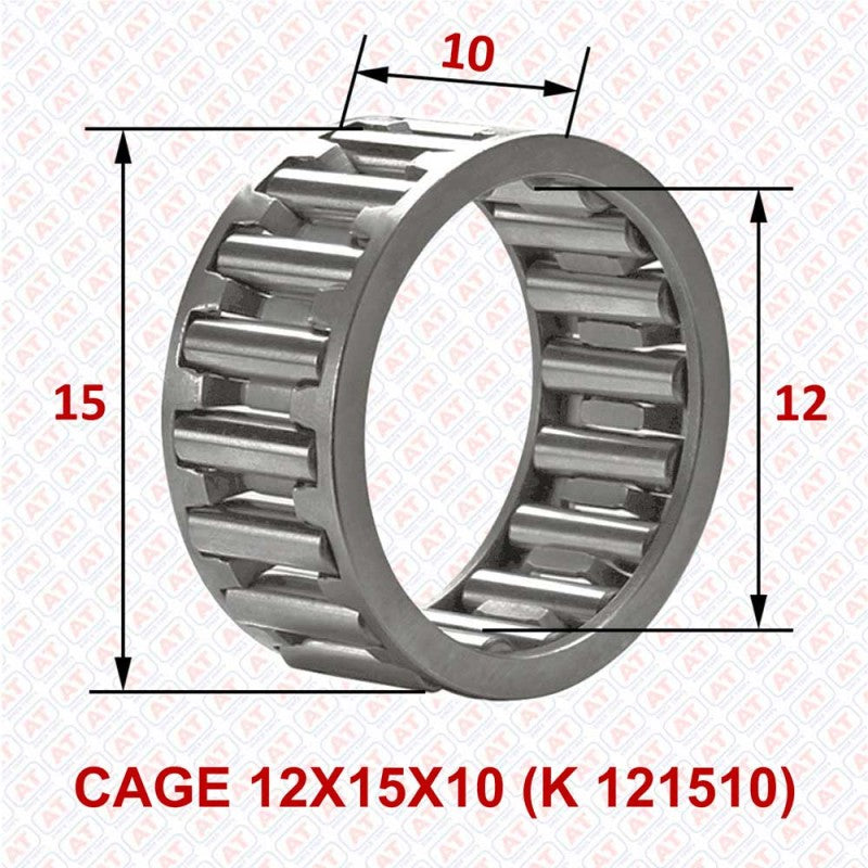 CAGE 12X15X10 (K 121510) - K Series , Needle Cage Assembly , Needle Roller Bearings | YFB | Abdul Traders