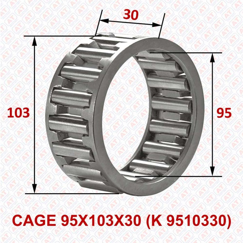 CAGE 95X103X30 (K 9510330) - K Series , Needle Cage Assembly , Needle Roller Bearings | YFB | Abdul Traders